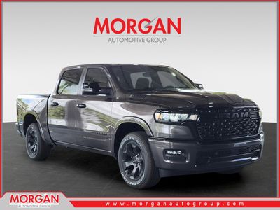 2026 Ram 1500 Big Horn in Granite Crystal Metallic Clearcoat — front three-quarter view