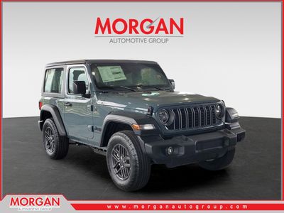 2026 Jeep Wrangler Sport in Anvil Clearcoat — front three-quarter view