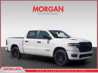 2026 Ram 1500 Limited in White — front three-quarter view