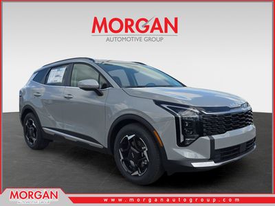 2026 Kia Sportage EX in Wolf Gray — front three-quarter view