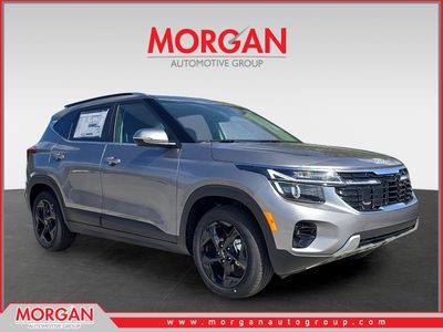 2026 Kia Seltos EX in Steel Gray — front three-quarter view