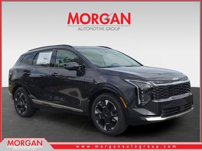 2026 Kia Sportage SX-Prestige in Panthera Metal Gray — front three-quarter view