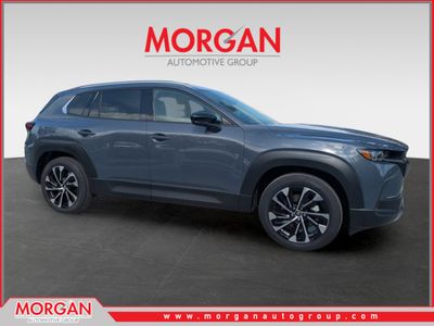 2026 Mazda CX-50 Hybrid Premium Plus in Polymetal Gray Metallic — front three-quarter view
