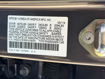 2019 Honda Accord - Photo 39