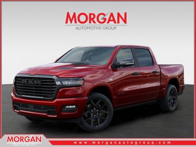 2026 Ram 1500 Laramie in Red — front three-quarter view