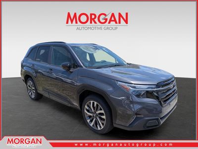 2026 Subaru Forester Touring in Magnetite Gray Metallic — front three-quarter view