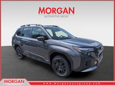 2026 Subaru Forester Wilderness in Magnetite Gray Metallic — front three-quarter view