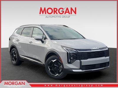 2026 Kia Sportage EX in Gray — front three-quarter view