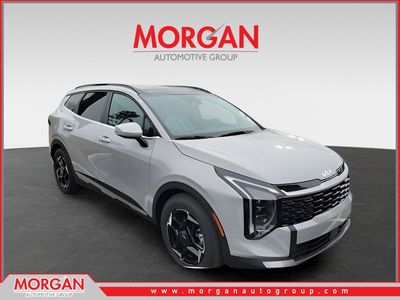 2026 Kia Sportage EX in Gray — front three-quarter view