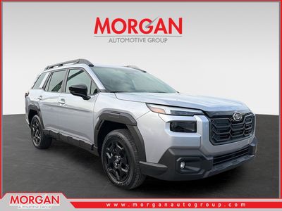 2026 Subaru Outback Limited in Ice Silver Metallic — front three-quarter view