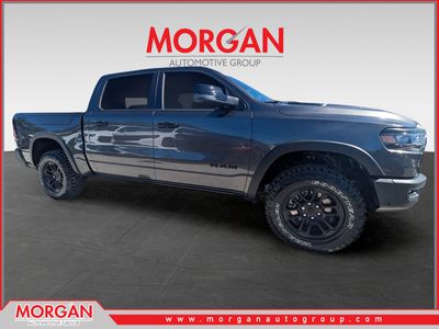 2026 Ram 1500 Rebel in Gray — front three-quarter view