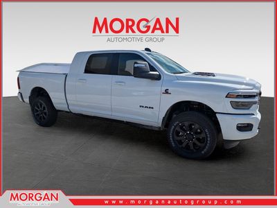 2026 Ram 2500 Laramie in White — front three-quarter view