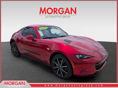 2025 Mazda MX-5 Miata RF Grand Touring in Soul Red Crystal Metallic — front three-quarter view