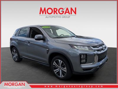 2021 Mitsubishi Outlander Sport LE in Alloy Silver Metallic — front three-quarter view
