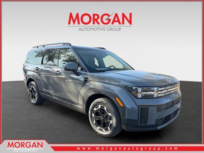 2026 Hyundai SANTA FE SEL in Hampton Gray — front three-quarter view
