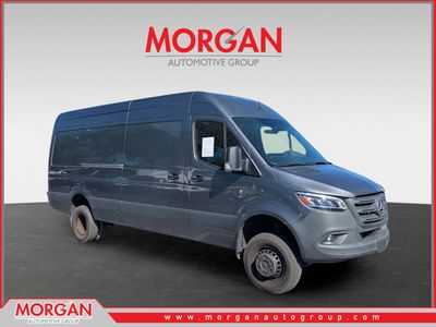 2024 Mercedes-Benz Sprinter 3500 Cargo 170 WB in Gray — front three-quarter view