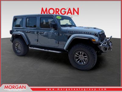 2024 Jeep Wrangler Rubicon 392 in Anvil Clear Coat — front three-quarter view