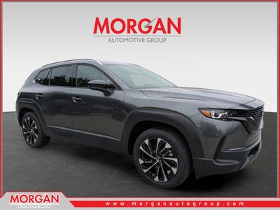 2026 Mazda CX-50 Hybrid Premium Plus in Machine Gray Metallic — front three-quarter view