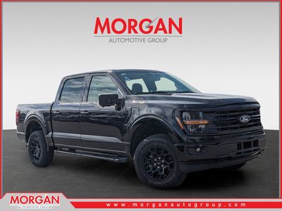 2026 Ford F-150 XLT in Black — front three-quarter view