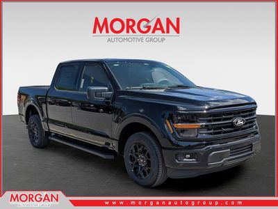 2026 Ford F-150 XLT in Black — front three-quarter view