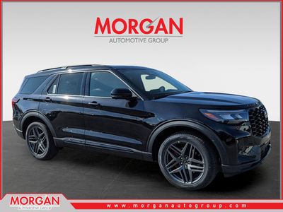 2026 Ford Explorer ST in Black — front three-quarter view