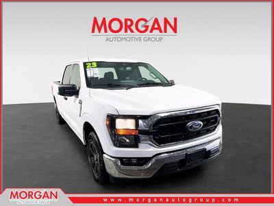 2023 Ford F-150 XLT in White — front three-quarter view