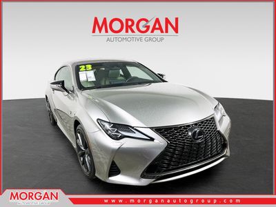 2023 Lexus RC 350 F Sport in Silver — front three-quarter view