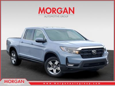 2026 Honda Ridgeline RTL in Sonic Gray Pearl — front three-quarter view