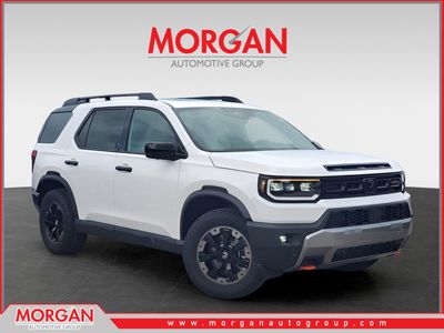 2026 Honda Passport TrailSport Elite in Platinum White Pearl — front three-quarter view