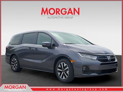 2026 Honda Odyssey EX-L in Modern Steel Metallic — front three-quarter view