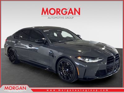 2022 BMW M3 Competition in Gray — front three-quarter view