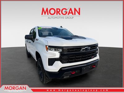 2023 Chevrolet Silverado 1500 LT Trail Boss in Summit White — front three-quarter view