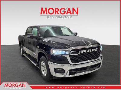 2026 Ram 1500 Big Horn in Diamond Black Crystal Pearlcoat — front three-quarter view