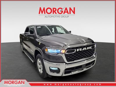 2026 Ram 1500 Big Horn in Granite Crystal Metallic Clearcoat — front three-quarter view