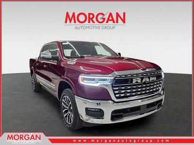 2026 Ram 1500 Limited in Delmonico Red Pearlcoat — front three-quarter view