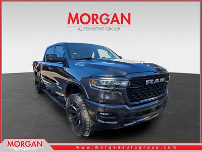 2026 Ram 1500 Big Horn in Granite Crystal Metallic Clearcoat — front three-quarter view