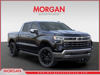 2026 Chevrolet Silverado 1500 LTZ in Black — front three-quarter view