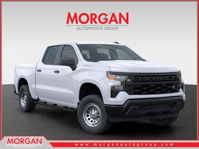 2026 Chevrolet Silverado 1500 Work Truck in Summit White — front three-quarter view