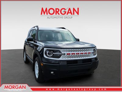 2025 Ford Bronco Sport Heritage in Black — front three-quarter view