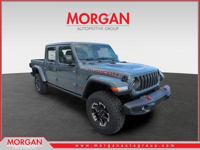2026 Jeep Gladiator Rubicon in Gray — front three-quarter view