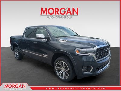 2026 Ram 1500 Tungsten in Blue — front three-quarter view