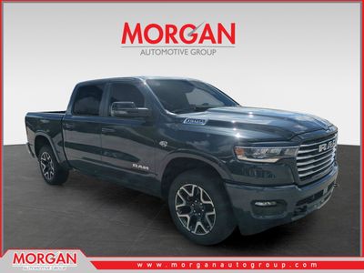 2026 Ram 1500 Laramie in Blue — front three-quarter view