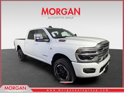 2026 Ram 2500 Laramie in White — front three-quarter view
