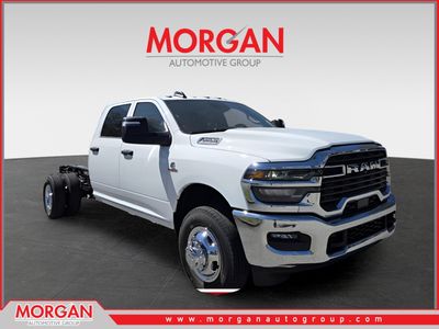 2026 Ram 3500 Tradesman in White — front three-quarter view