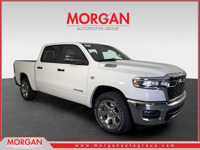 2026 Ram 1500 Big Horn/Lone Star in White — front three-quarter view