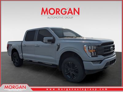 2023 Ford F-150 Lariat in White — front three-quarter view