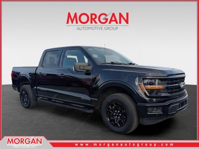 2024 Ford F-150 XLT in Black — front three-quarter view
