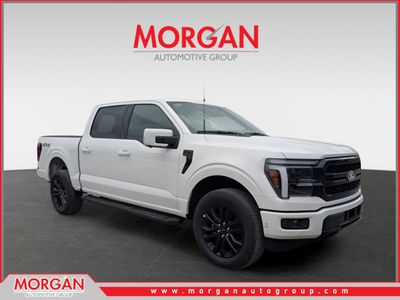 2026 Ford F-150 Lariat in White — front three-quarter view