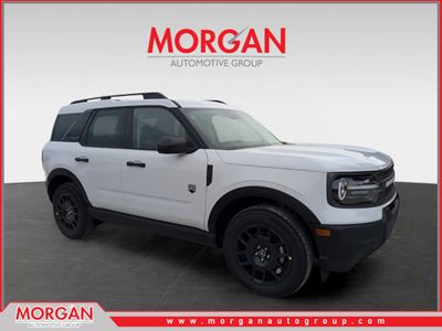 2025 Ford Bronco Sport Big Bend in White — front three-quarter view