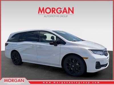 2026 Honda Odyssey Sport-L in White — front three-quarter view